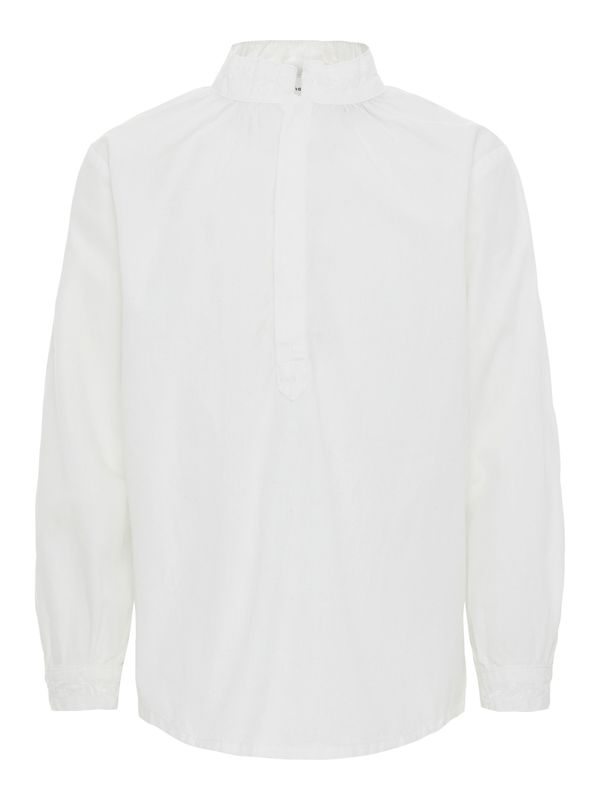 NmmToby ls shirt - Bright White