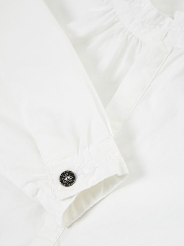 NmmToby ls shirt - Bright White