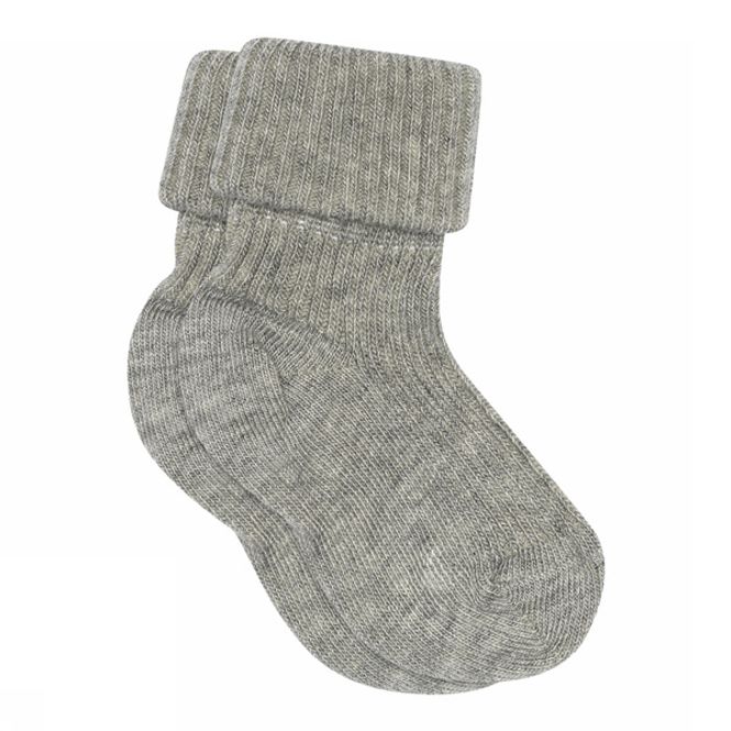 Hovedbilde MP Kids Rib baby socks - Grey Melange
