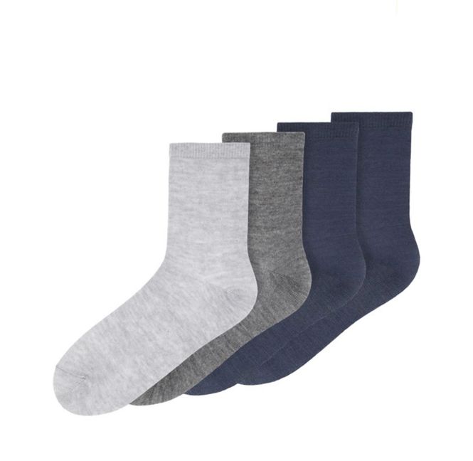 Hovedbilde NkmWak wool 4-pk sock - Grey Melange