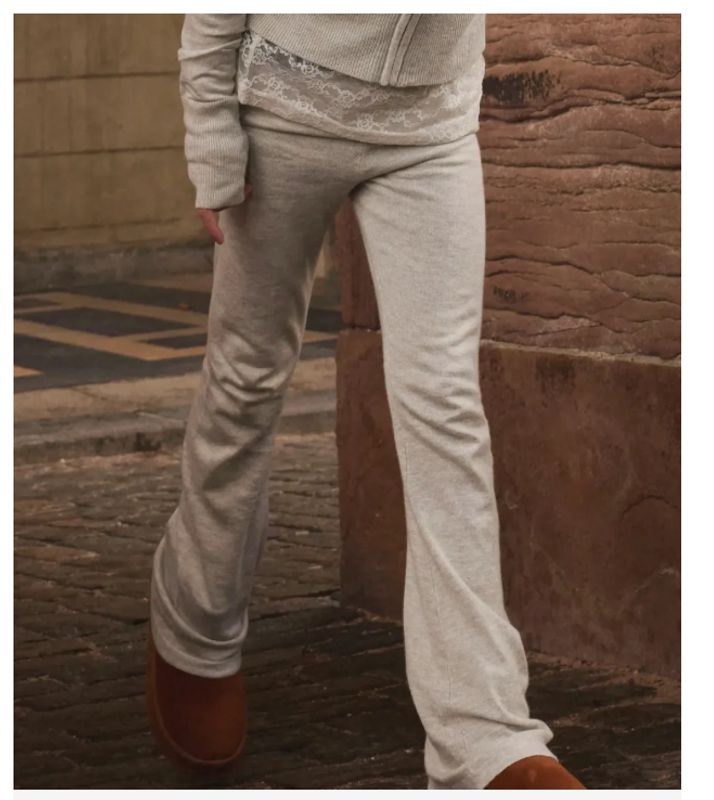 NkfNullaria Knitb Pant - Light Grey
