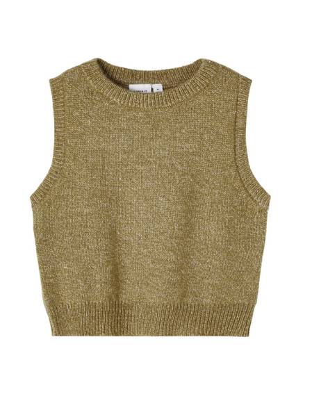 Bilde av NmfNapuf Knit Slipover - Stone Grey