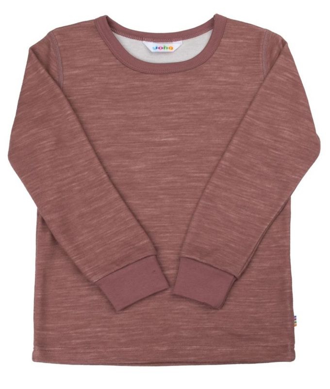 Joha - Trøye Ull og Bambus - Dark Rose