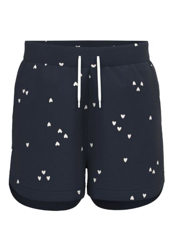 NmfHenny Shorts Hjerteprint - Dark Sapphire