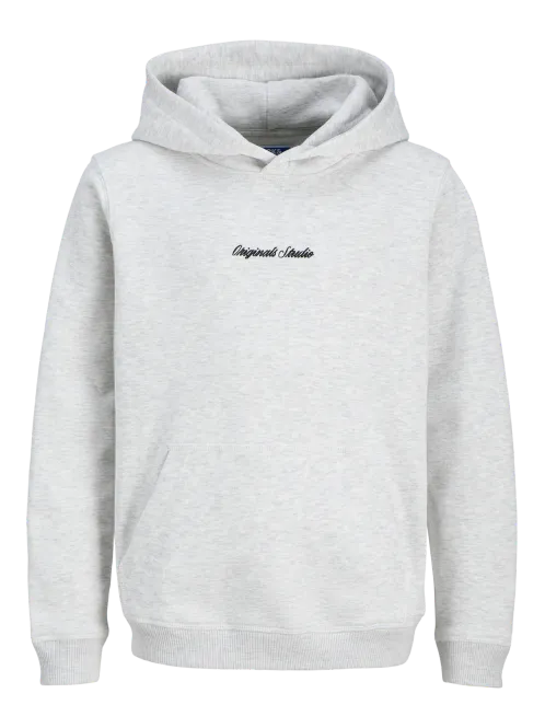 Hovedbilde JorNorrebro emb sweat hood - White Melange