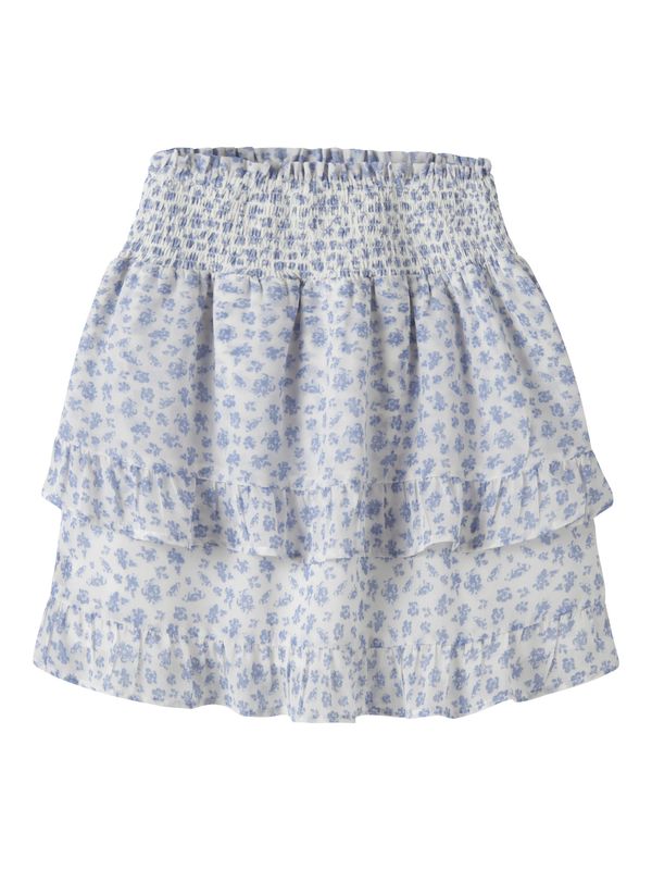 Name It Harway Skirt - Bright White/ Blue Flower