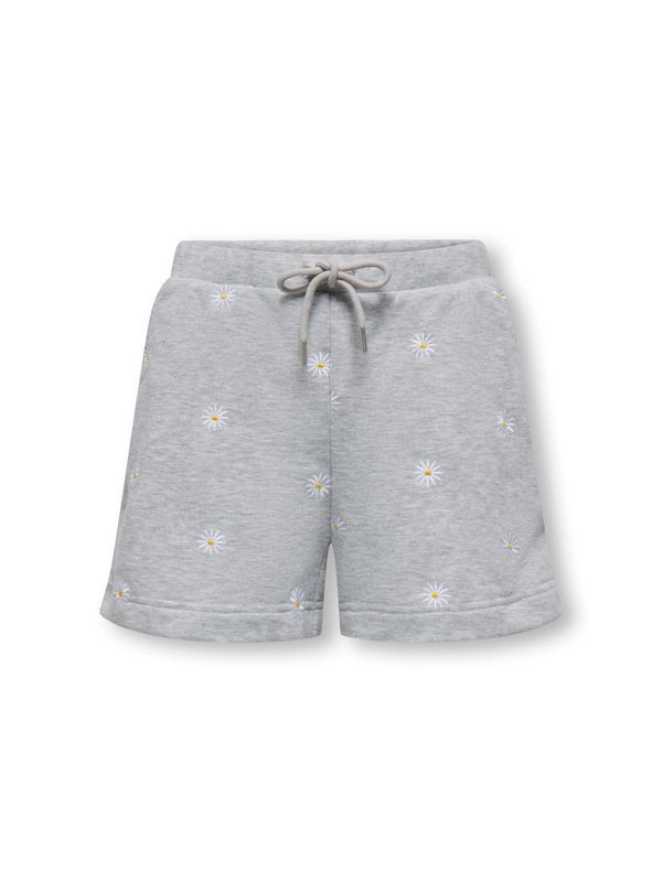 Kids Only Luna Shorts - Light Grey Melange Small Ditzy Cloud