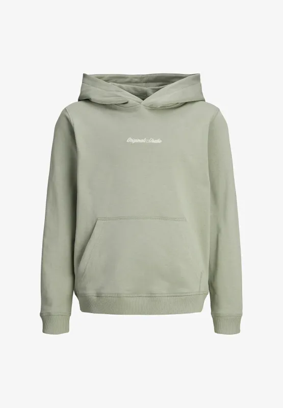 Jack & Jones Jr Sweat Hood jr - Seagrass