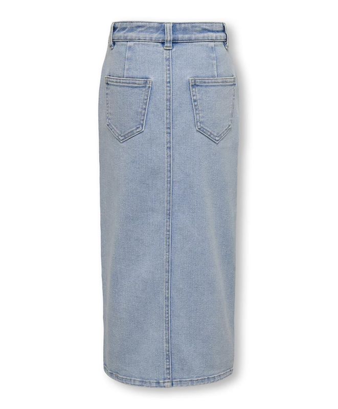 KogSiri Front Slit Skirt Denim - Light Blue