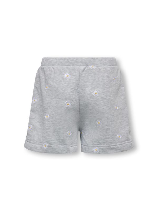 Kids Only Luna Shorts - Light Grey Melange Small Ditzy Cloud