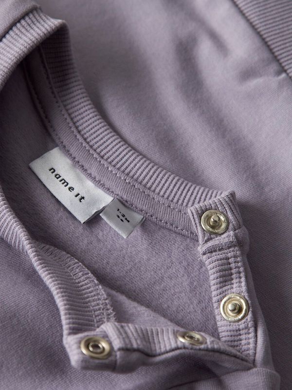 NbfTacathy ls Sweat - Lavender Grey