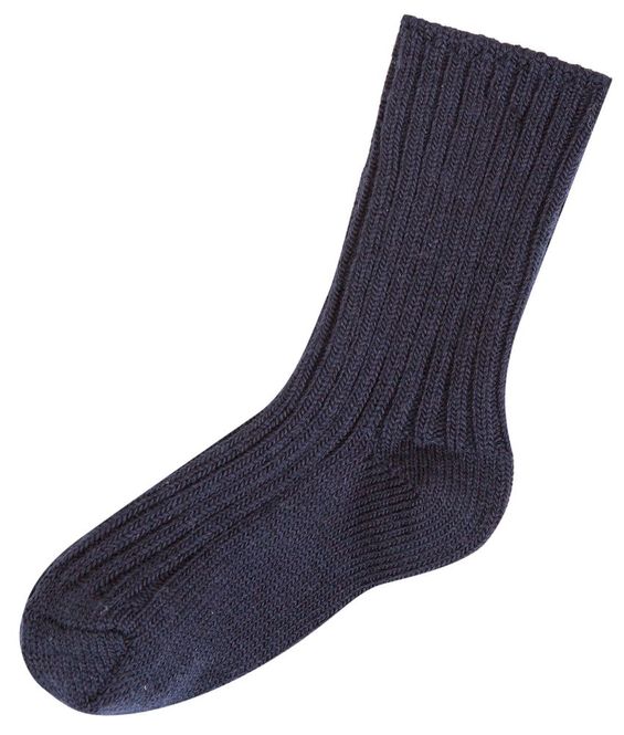 Hovedbilde Joha ullsokk Ribb - Denim Melange
