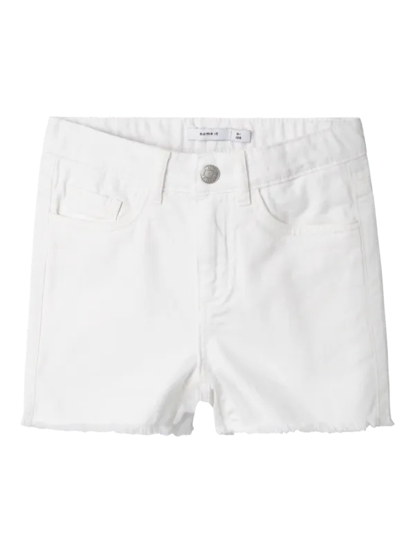 NkfRose Mom Shorts 3248 - Lucent White