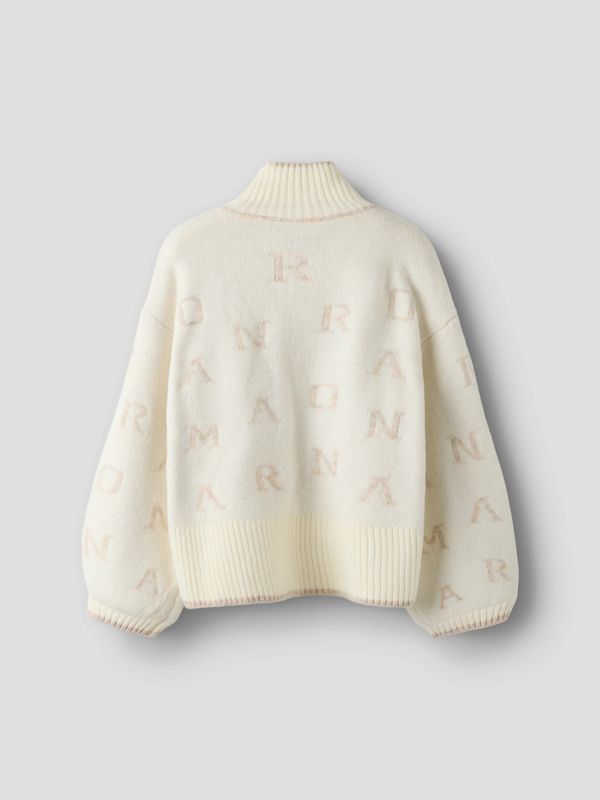 Name It Neifya Oversize Knit w/Zip - Cloud Dancer