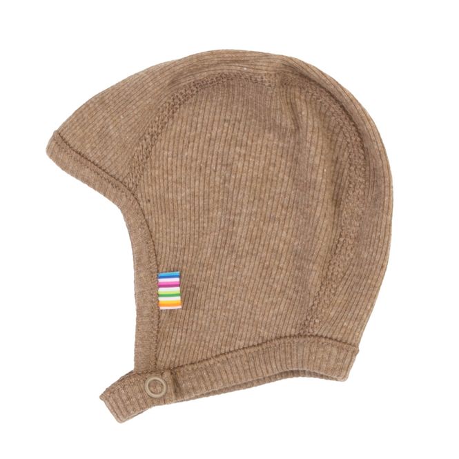 Hovedbilde Joha Rib bomull Helmet lue - Mørk Beige 