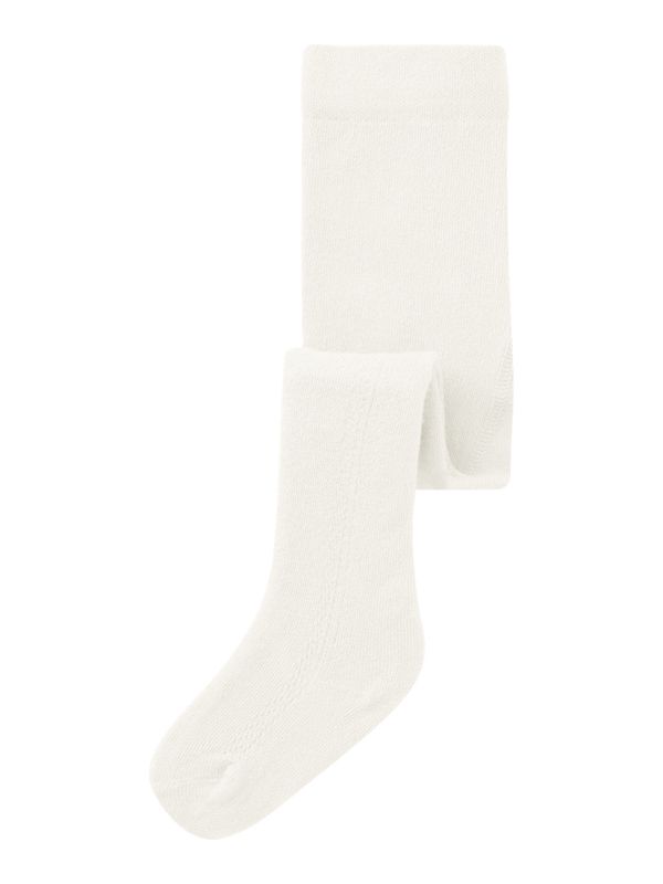 Lil'Atelier Filso Pointelle Strømpebukse - Coconut Milk