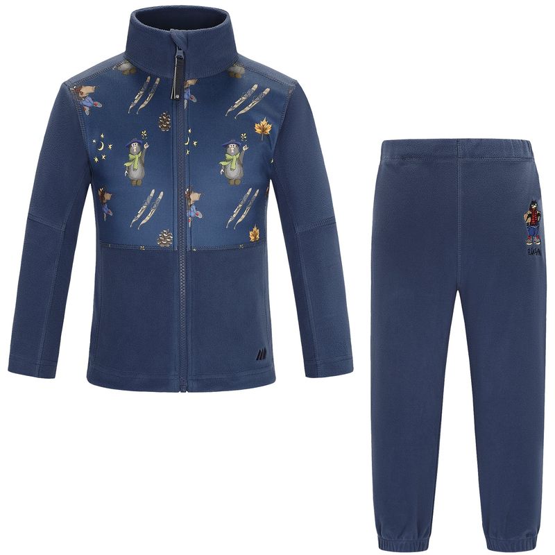 Skogstad Flåklypa Alvdal microfleece sett - Dark Denim