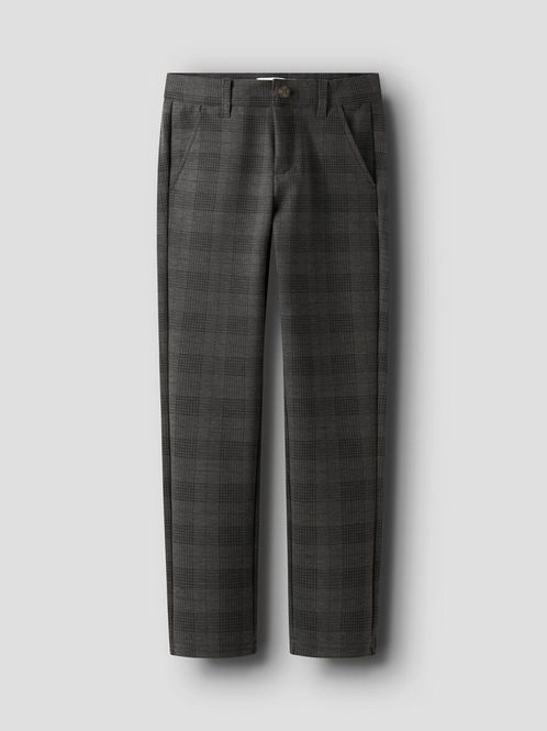 Hovedbilde nkmSilas comfort pant - Dark Grey Mel/Checks