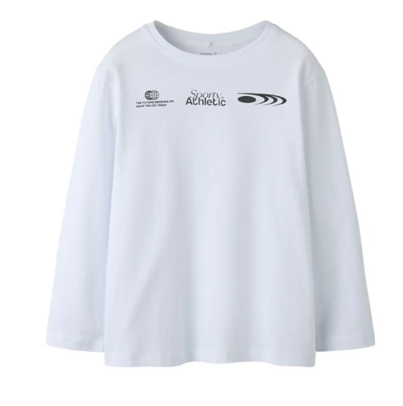 Name It Sebastian Top - Bright White