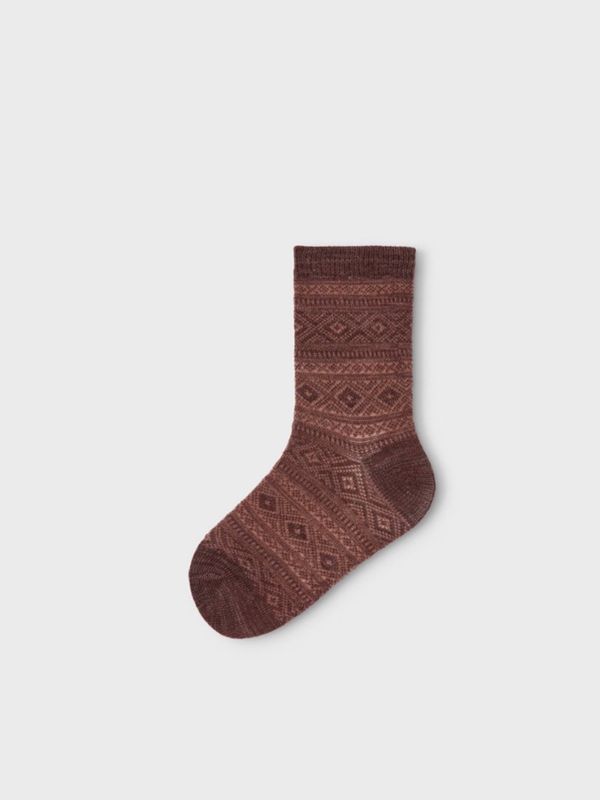 NmfWak Wool 4-pack Sock - Cognac