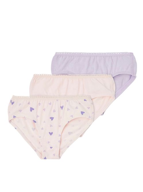 Hovedbilde NmfBriefs 3p heart - Barely Pink