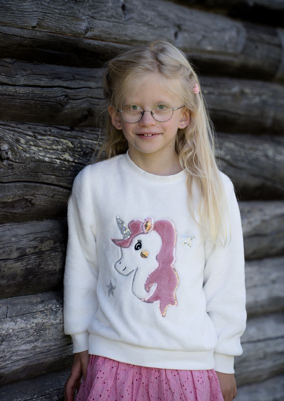 Genser Aurora . Hvit