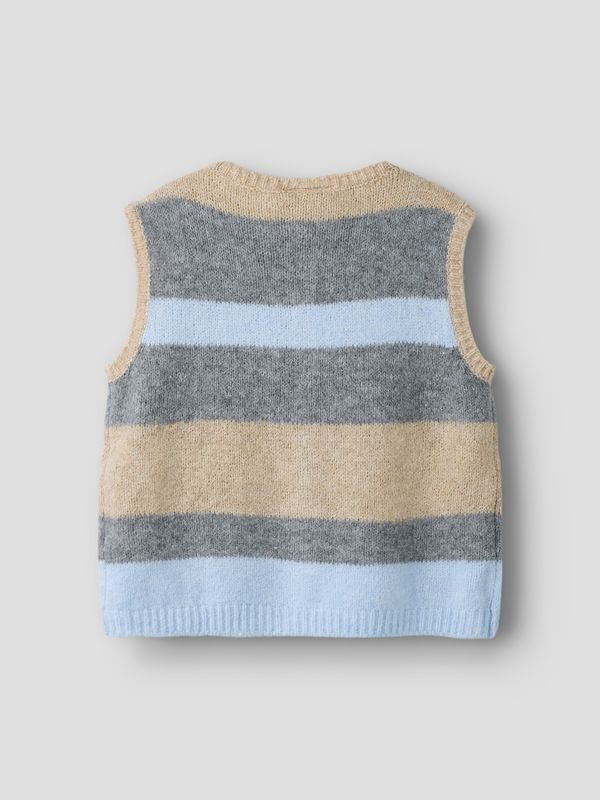 Name It Luci Loose Knit Vest - Subdued Blue
