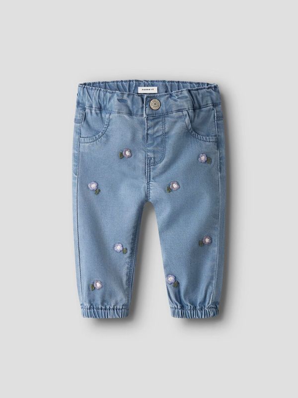 NbfRose Jeans - Denim Blue Flower