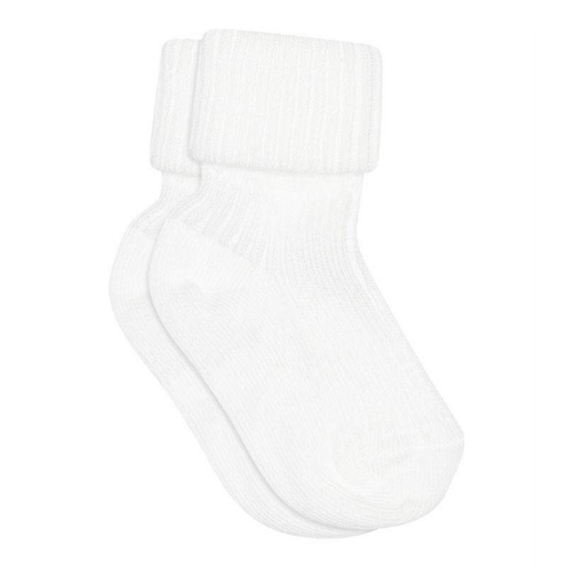 MP Kids Rib baby socks - White