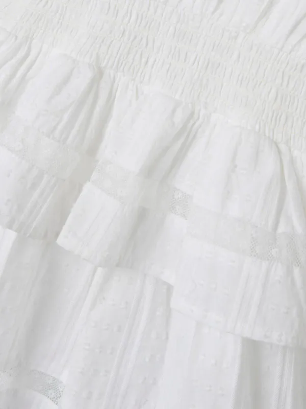NmfFatidia 2/4 dress - Bright White