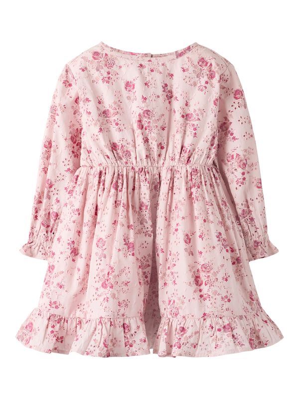 Name It Brodert Kjole - Cradle Pink