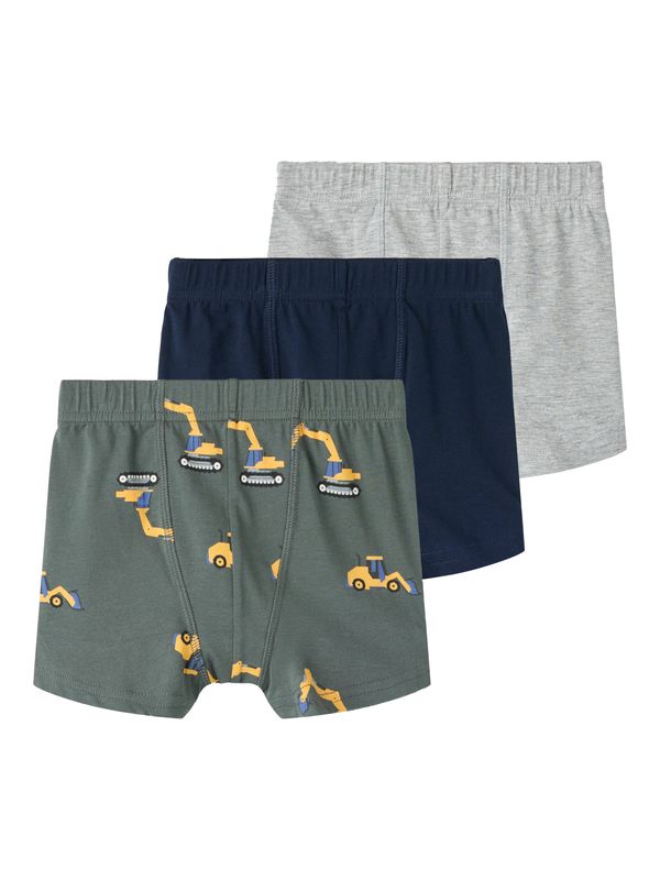 NAME IT 3-pk Boxershorts – Excavator/Urban Chic