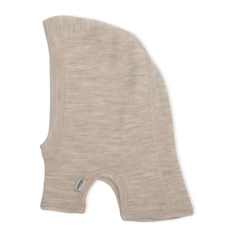 Lillelam Balaclava Dobbel - Lys Beige