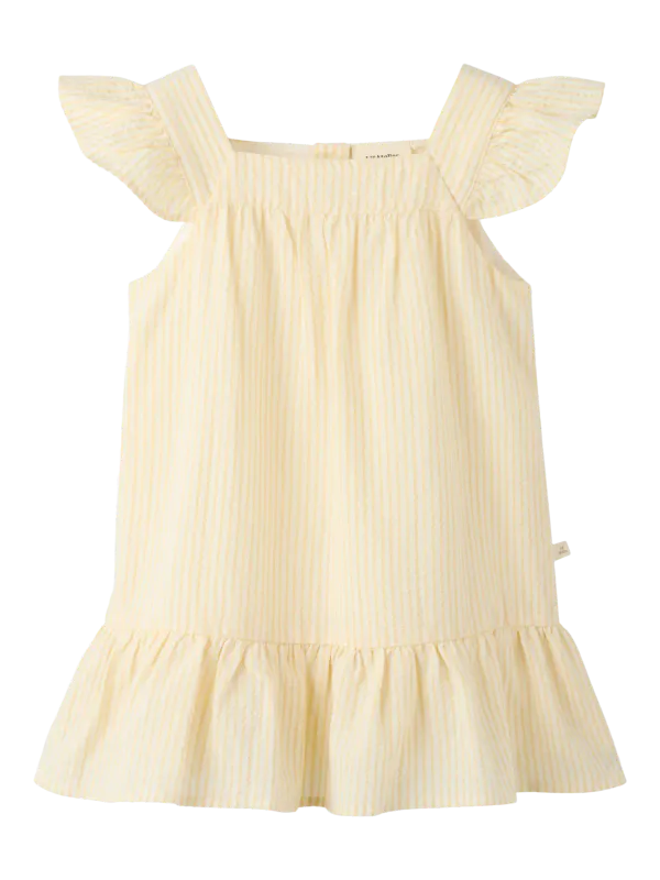 Lil’Atelier Folly Stray Loose Dress - Coconut Milk/Sahara Sun